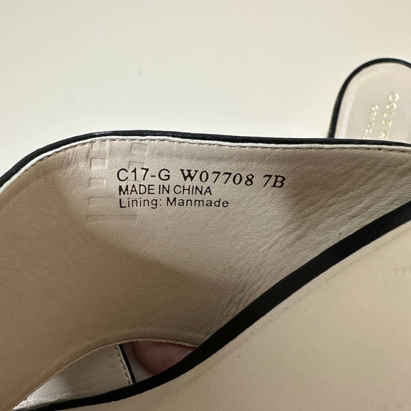 NINE WEST gigi black cross strap mule sandal 7 - Picture 6 of 6